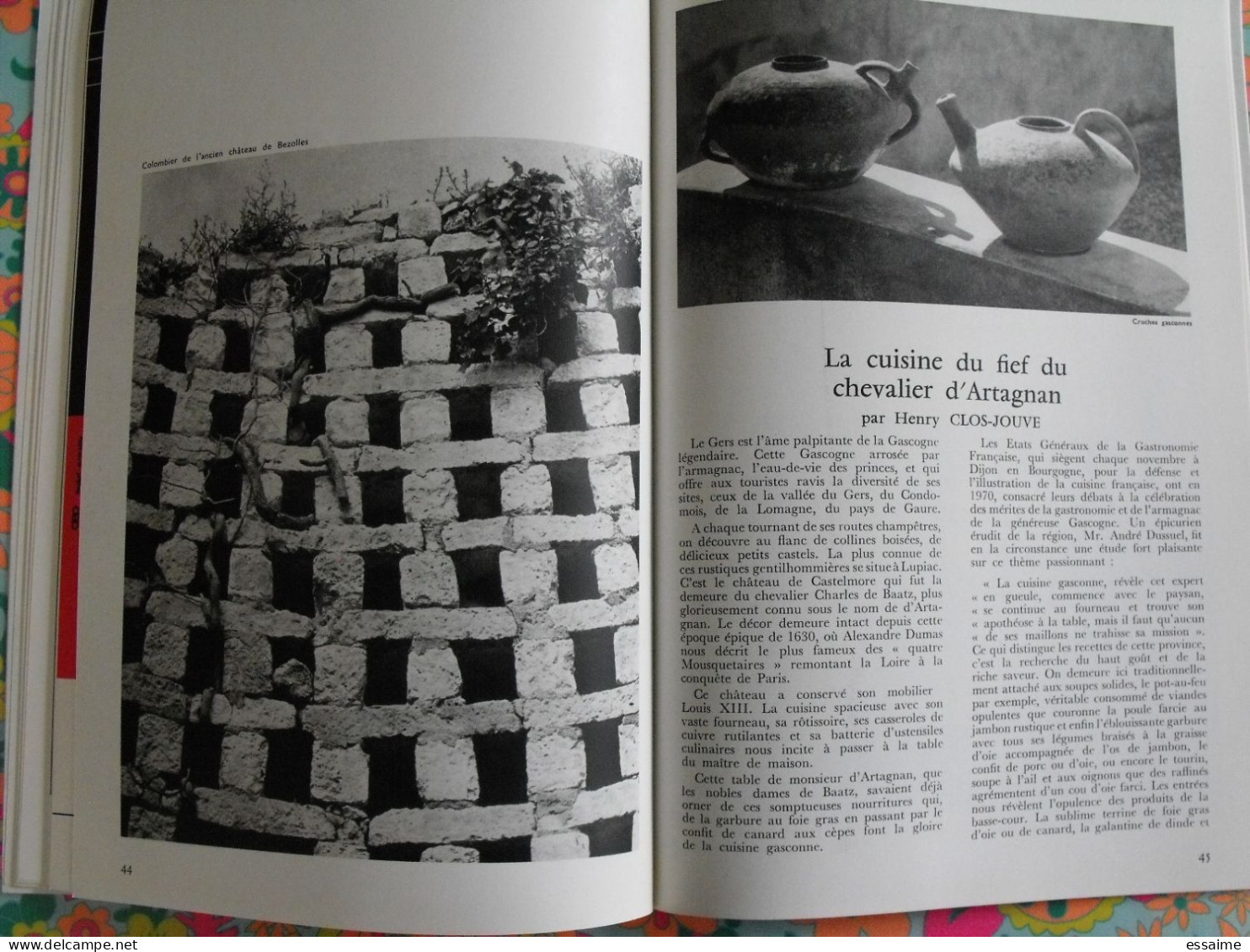 La France à table n° 161. 1972. Gers. mirande la romieu auch lectoure castelnau pavie lavardens vic flaran. gastronomie