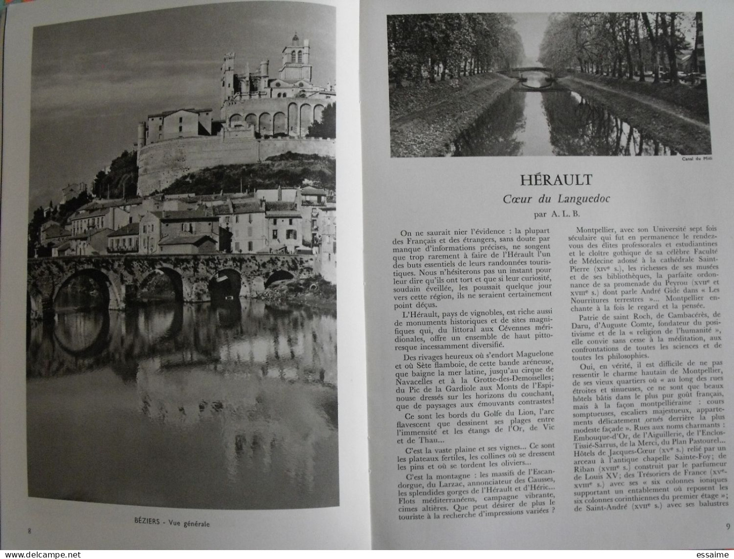 La France à Table N° 150. 1970. Herault. Montpellier Castries Thau Béziers Lodèvz Maguelone Vic Sète Agde. Gastronomie - Tourismus Und Gegenden