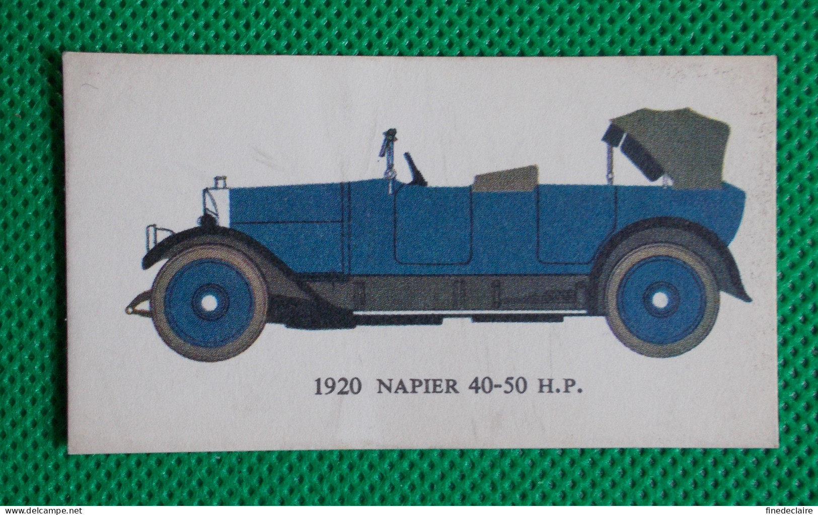 Trading Card - Mobil Vintage Cars - (6,8 X 3,8 Cm) - 1920 Napier 40-50 HP - N° 1 - Moteurs