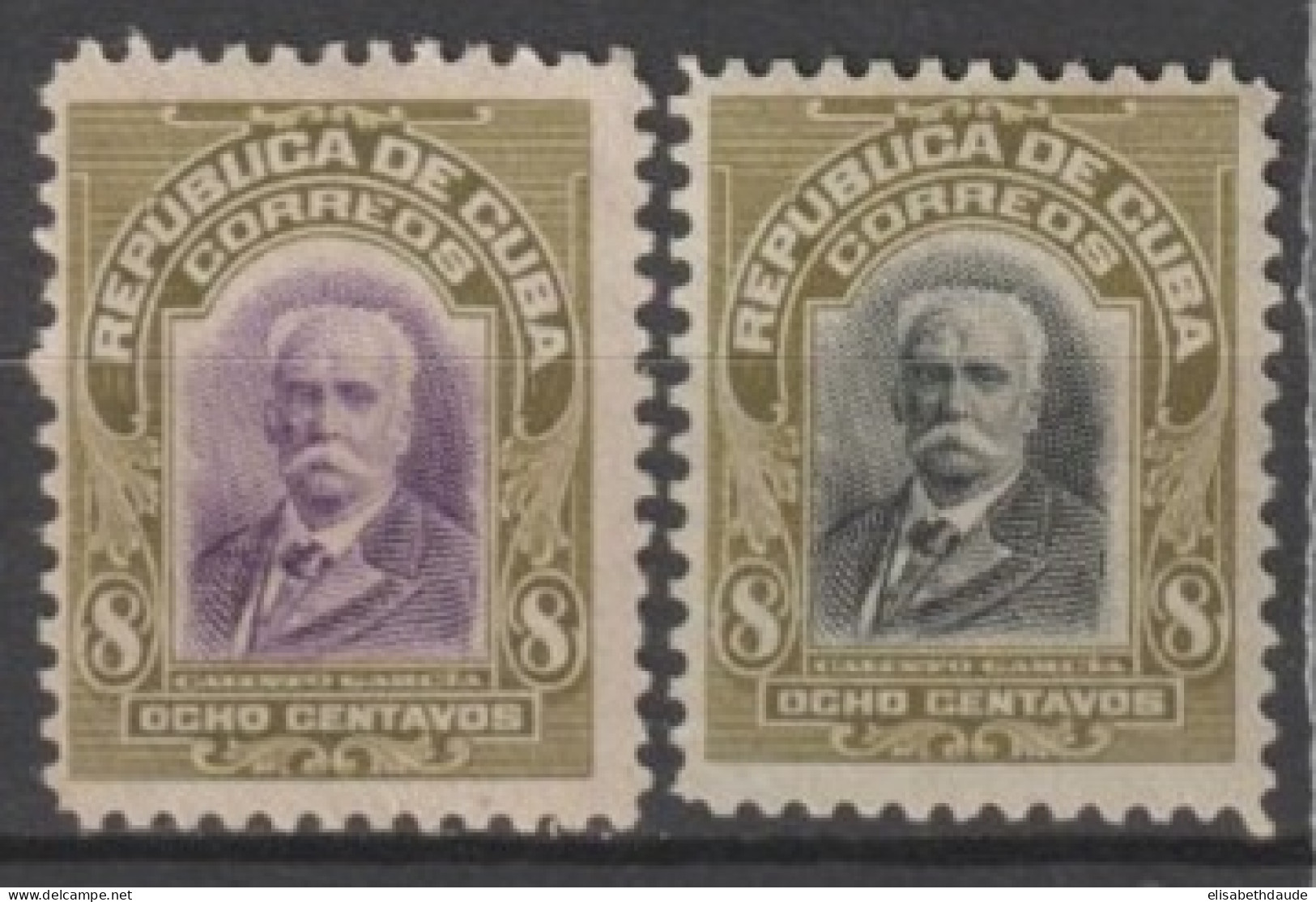 C UBA - 1910/11 - YVERT N° 157+164 ** MNH - COTE = 26.5++ EUR. - Nuovi