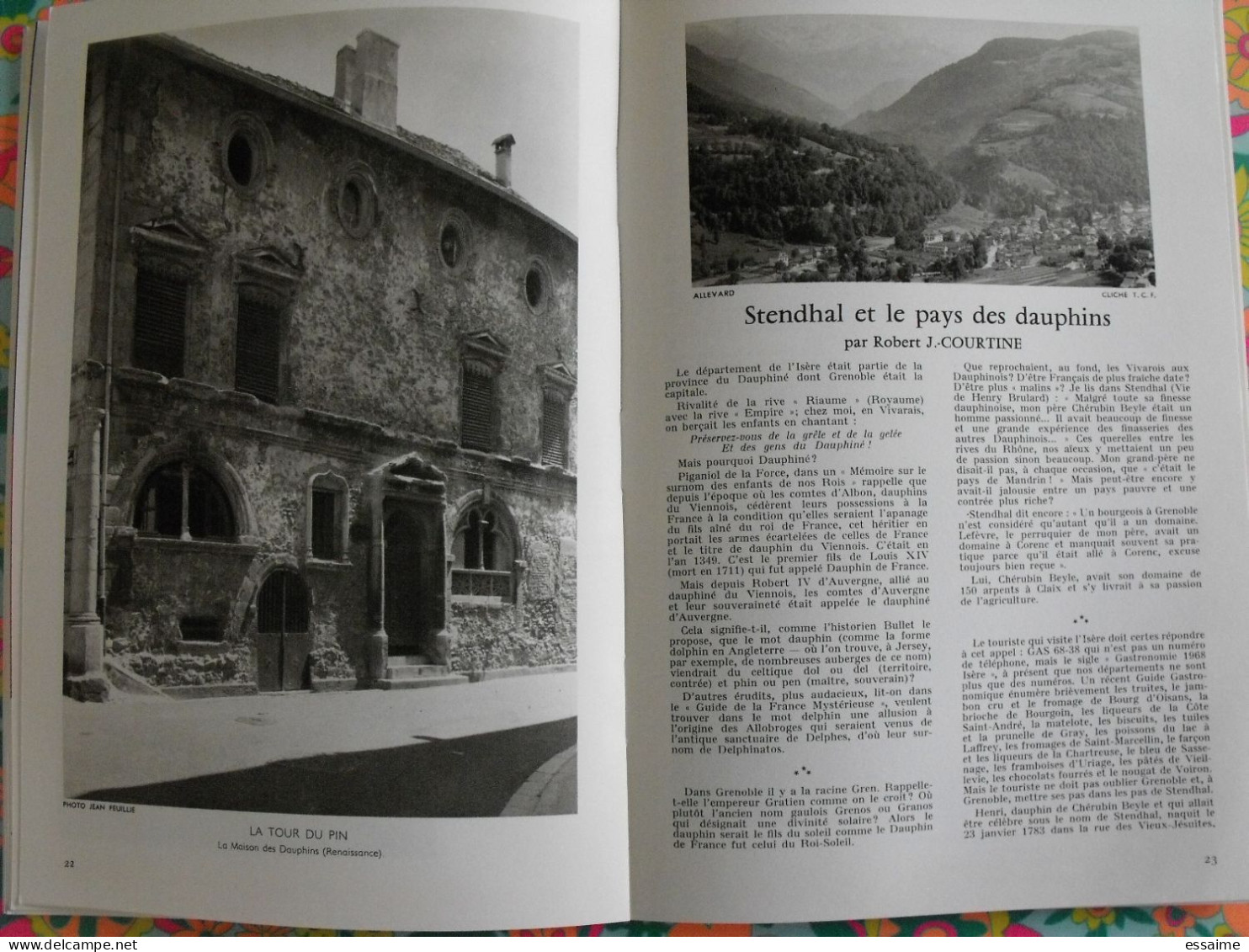 La France à table n° 131. 1968. Isère. vienne grenoble uriage vizille lancey oisans sappey crémieu. gastronomie