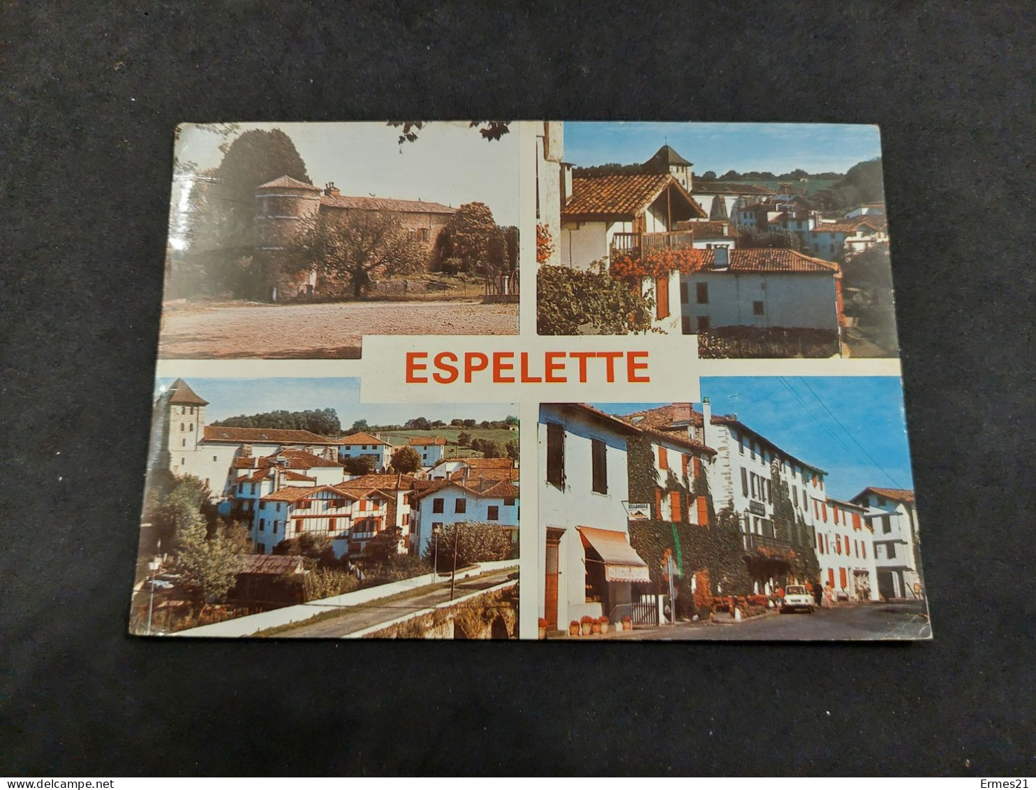 Cartolina 1976 Espelette. Souvenir.  Condizioni Eccellenti. Viaggiata. - Espelette