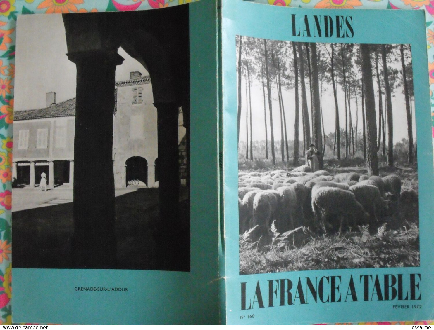 La France à Table N° 160. 1972. Landes. Grenade Dax Léon  Mont-de-marsan Villaudran Saint-sever. Gastronomie - Turismo E Regioni