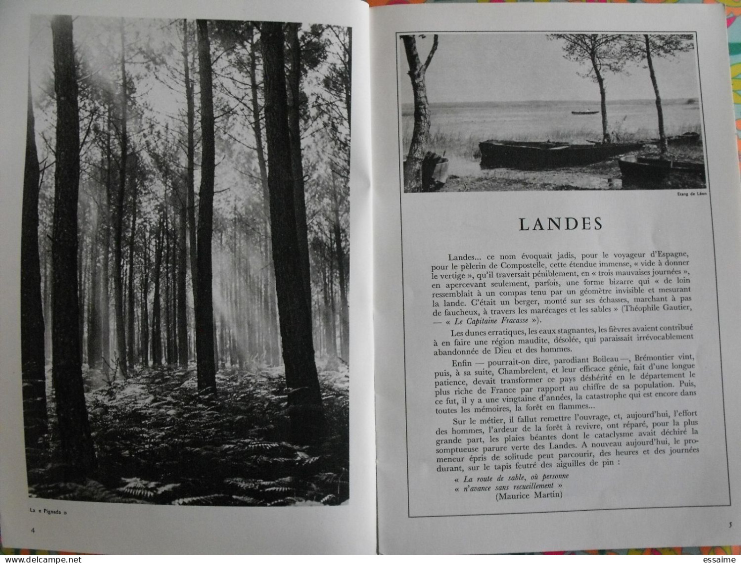 La France à Table N° 160. 1972. Landes. Grenade Dax Léon  Mont-de-marsan Villaudran Saint-sever. Gastronomie - Tourismus Und Gegenden