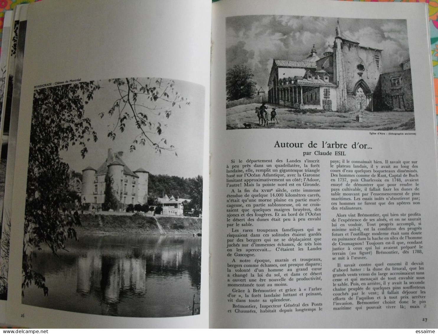 La France à table n° 160. 1972. Landes. grenade dax léon  mont-de-marsan villaudran saint-sever. gastronomie