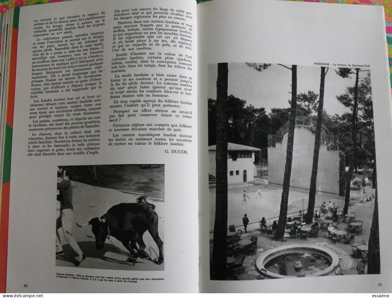 La France à table n° 160. 1972. Landes. grenade dax léon  mont-de-marsan villaudran saint-sever. gastronomie