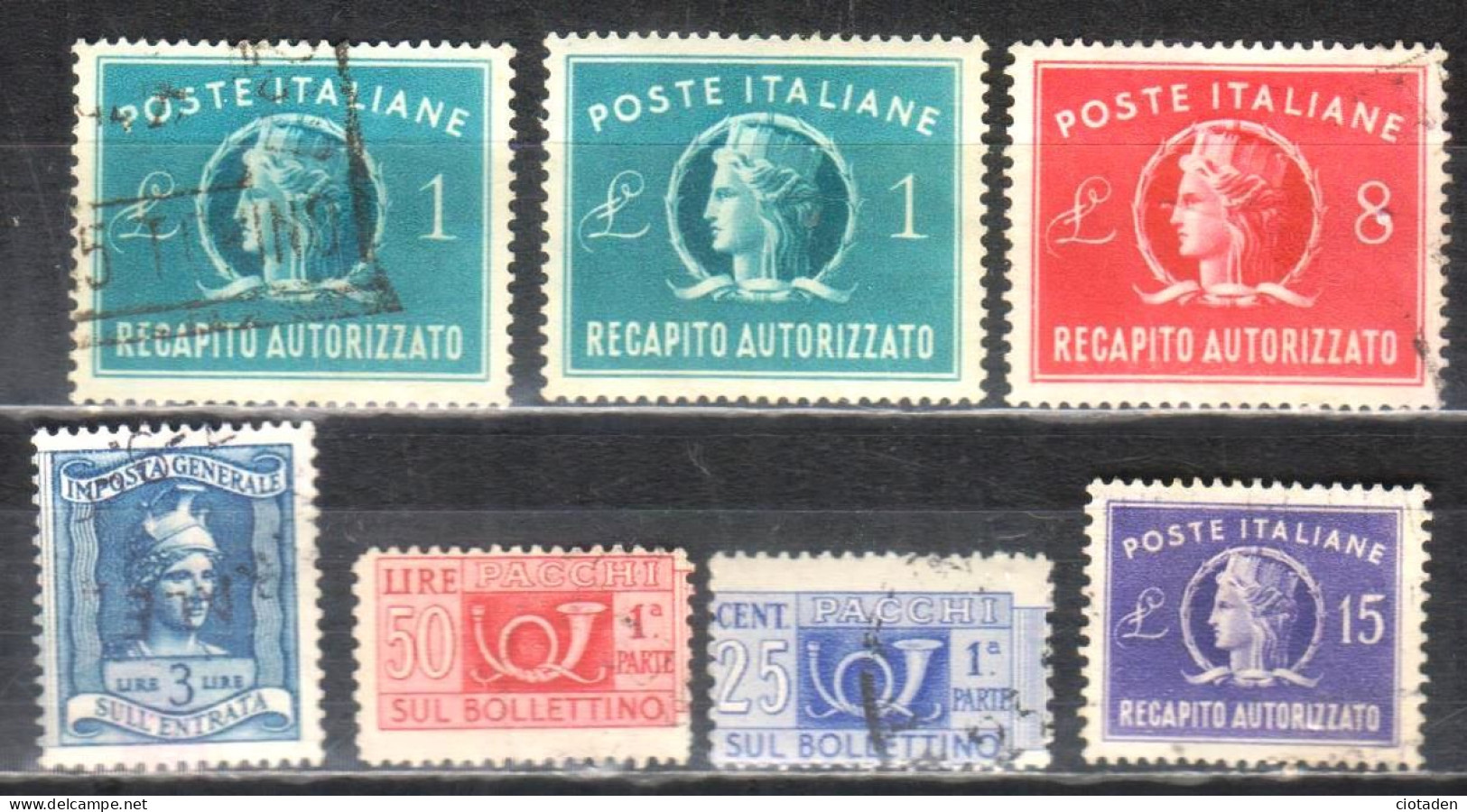 ITALIE - Timbres Fiscaux - Revenue Stamps
