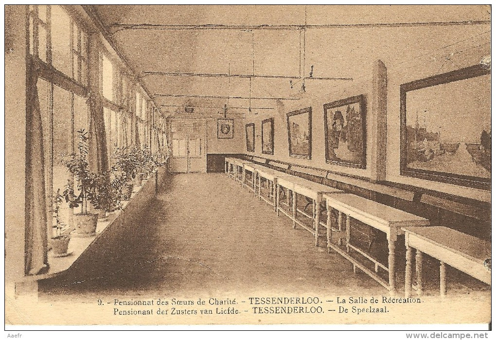 CPA Belgique - TESSENDERLO - Pensionaat Der Zusters Van Liefde - De Speelzaal - "1900" - Tessenderlo