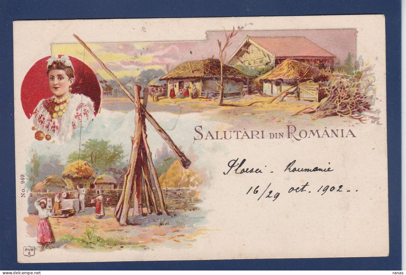 CPA Roumanie Romania Roemenie Circulé Litho - Roumanie