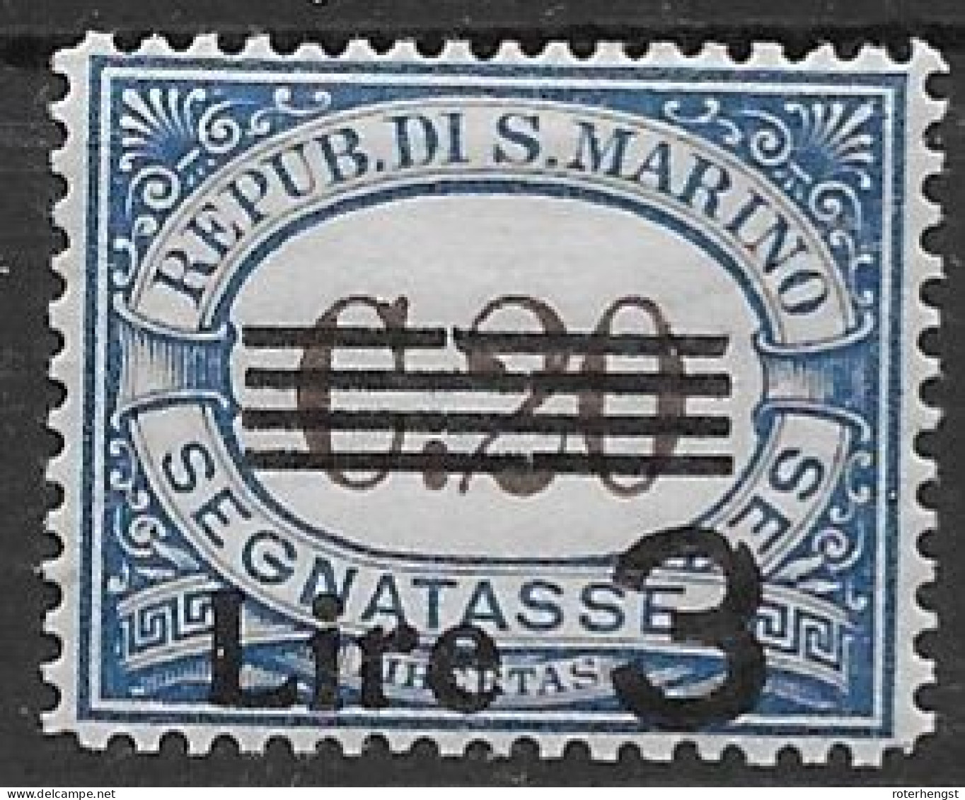 San Marino Mlh * Low Hinge Trace (65 Euros) 1940 Postage Due - Postage Due