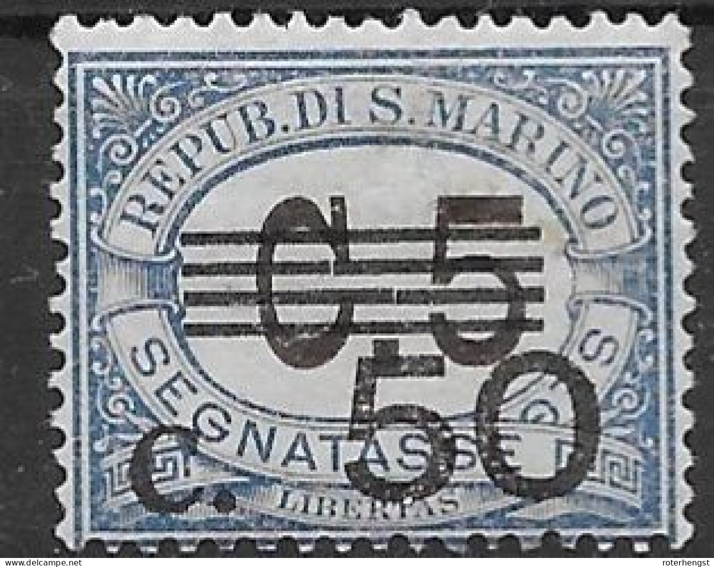 San Marino Mlh * Low Hinge Trace (10 Euros) 1940 Postage Due - Timbres-taxe