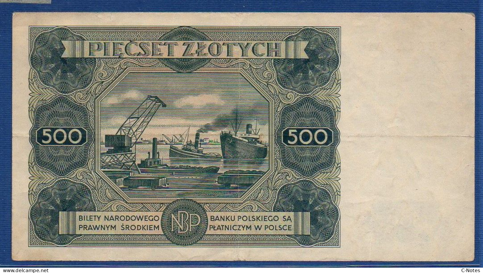 POLAND - P.132 – 500 Złotych 1947 VF+,  S/n A2 192047 - Polen