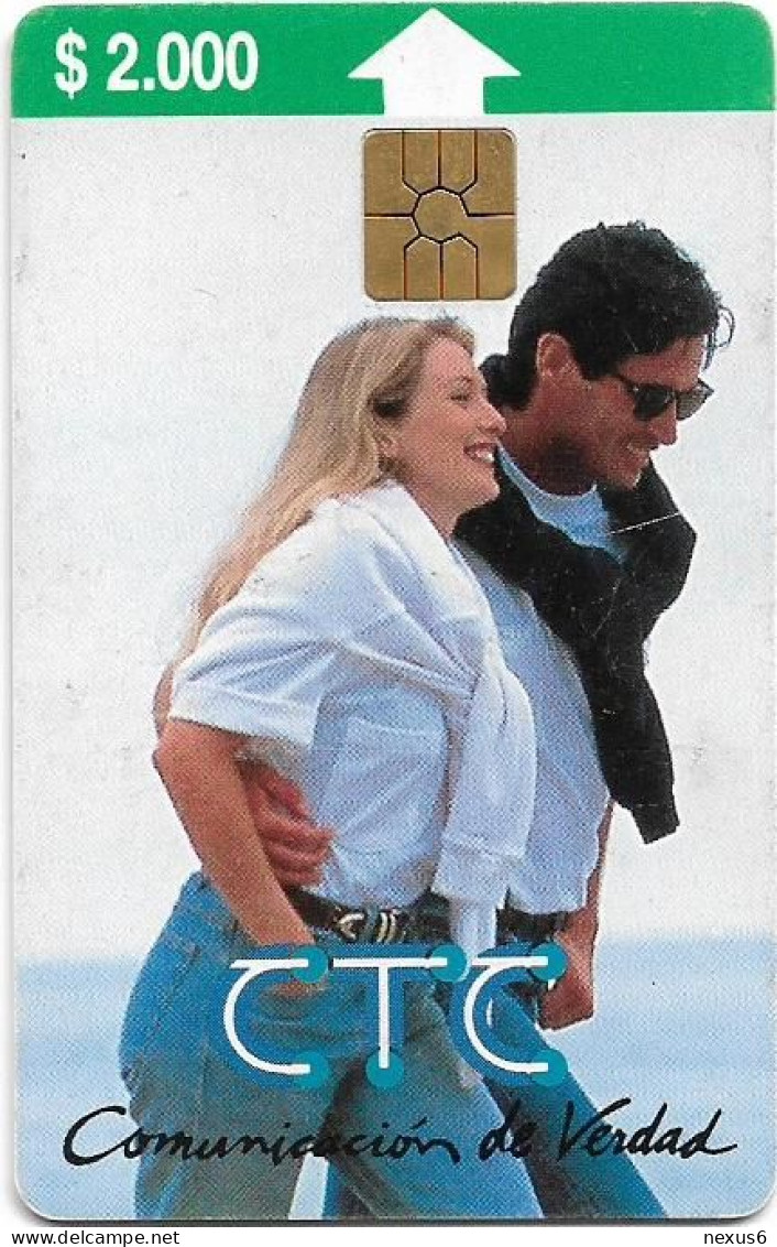 Chile - CTC - Comunicación De Verdad, Couple (3rd Issue), Gem2 Red, 09.1996, 2.000Cp$, 100.000ex, Used - Cile