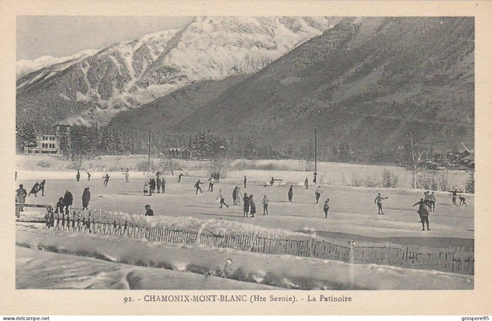 CHAMONIX MONT BLANC LA PATINOIRE F MONNIER PHOTO SPORT - Chamonix-Mont-Blanc