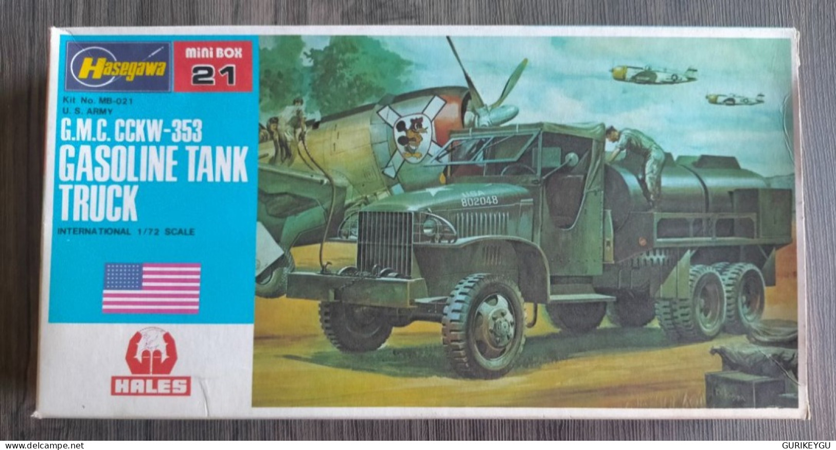 Maquette Camion 1/72 GMC CCKW-353 GASOLINE TANK TRUCK  HALES édition Originale Fermé D'origine Mini Box 21 - Aviazione