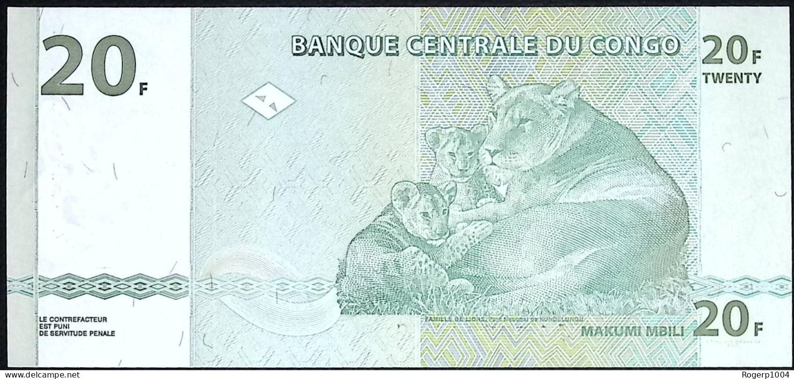 CONGO * 20 Francs * Date 30.06.2003 * État/Grade NEUF/UNC * - République Démocratique Du Congo & Zaïre