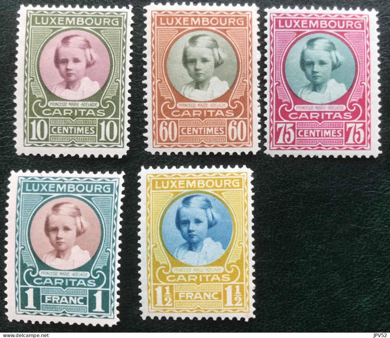 Luxembourg - Luxemburg - C17/1 - MH - 1928 - Michel 208#212 - Prinses Maria Adelheid - Oblitérés