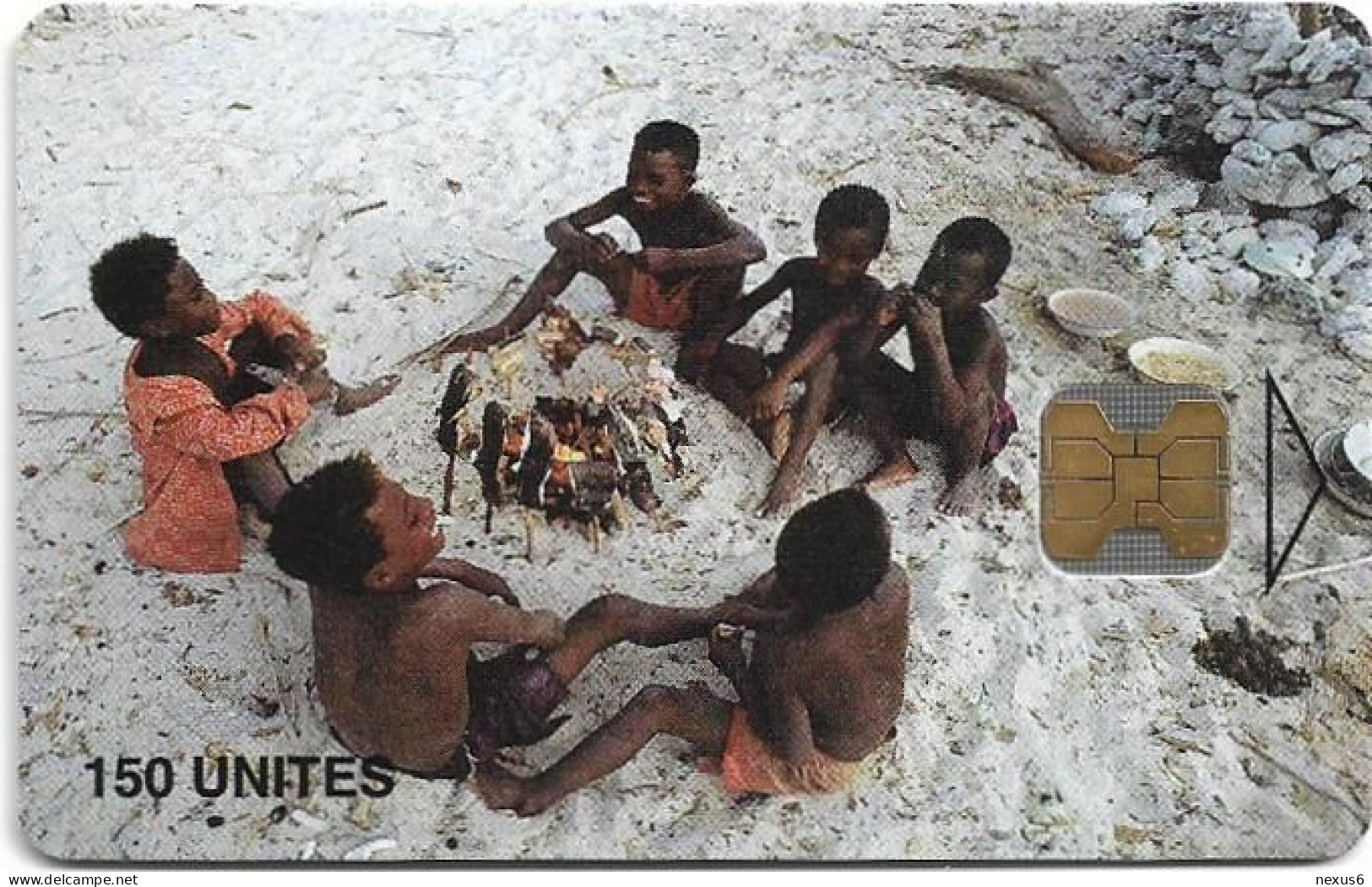 Madagascar - Telecom Malagasy - Children Cooking 2, OB2, 150Units, 50.000ex, Used - Madagascar