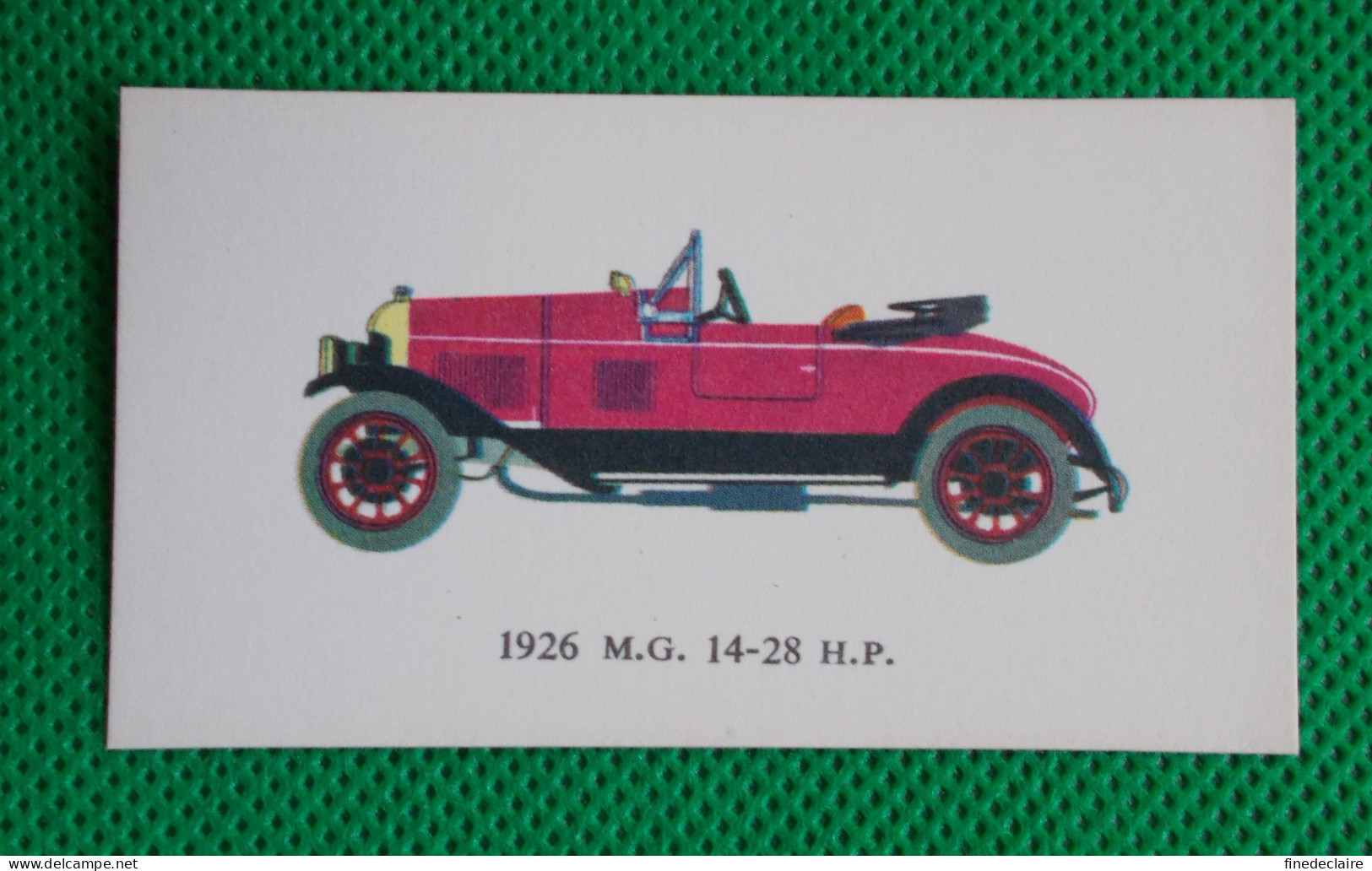 Trading Card - Mobil Vintage Cars - (6,8 X 3,8 Cm) - 1926 MG 14-28 HP - N° 8 - Motores