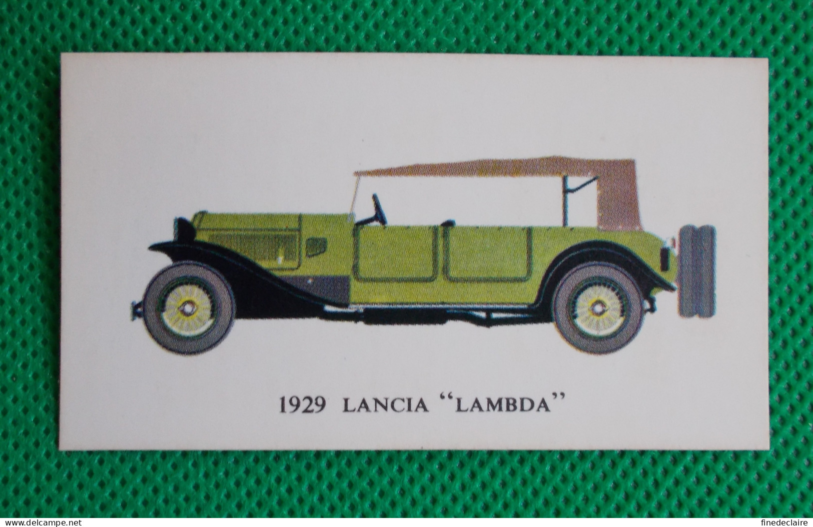 Trading Card - Mobil Vintage Cars - (6,8 X 3,8 Cm) - 1929 Lancia "Lambda" - N° 19 - Auto & Verkehr