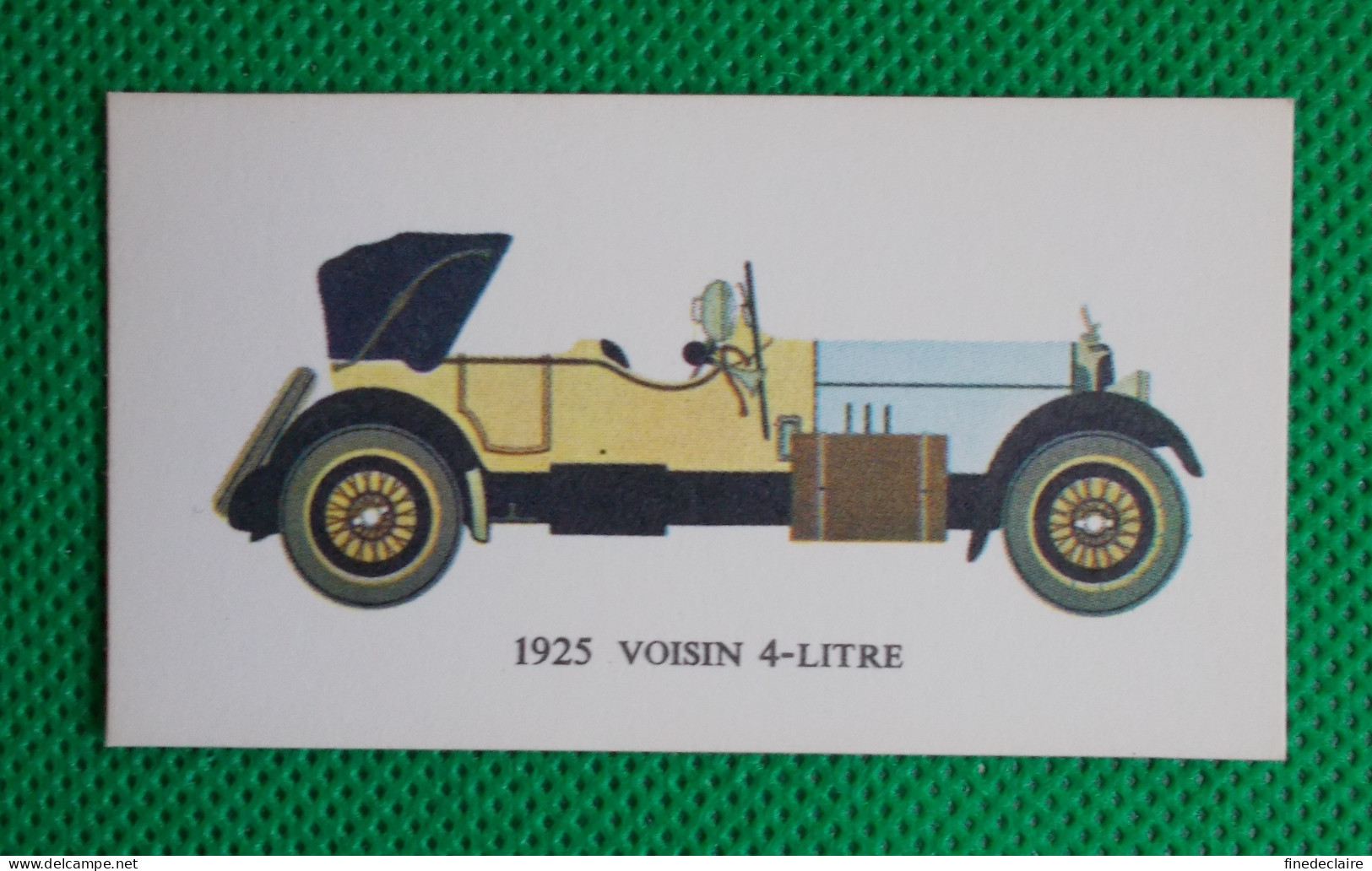 Trading Card - Mobil Vintage Cars - (6,8 X 3,8 Cm) - 1925 Voisin 4 Litre - N° 5 - Moteurs