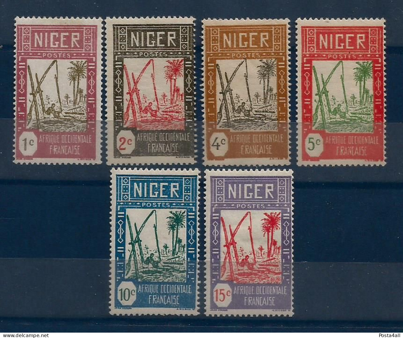 Niger - French Colonies   - 1926 -1928 Well -  MNH / MH - Usados