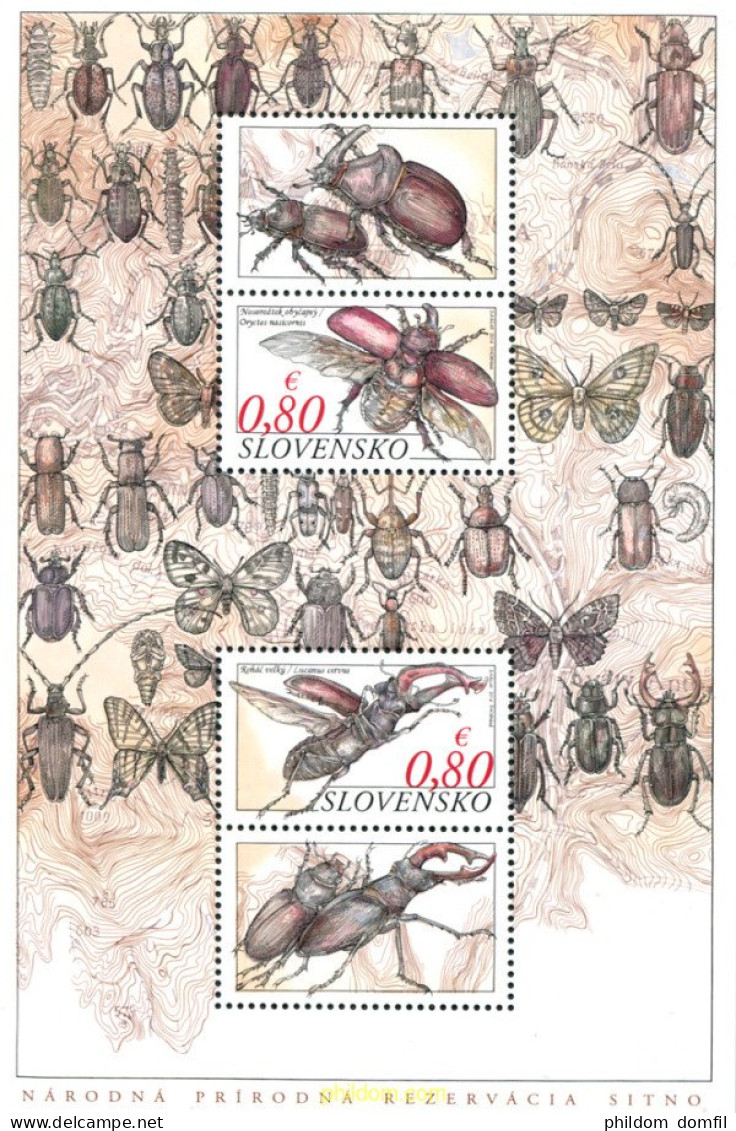 323161 MNH ESLOVAQUIA 2014 PROTECCION A LA NATURALEZA - COLEPOTEROS - Arañas