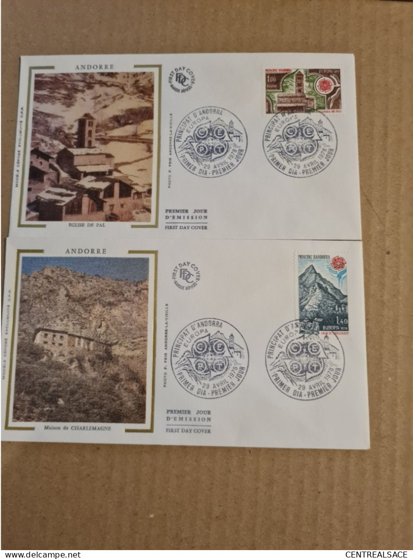 ANDORRE  LA VIEILLE  FDC 1978 EUROPA - Covers & Documents