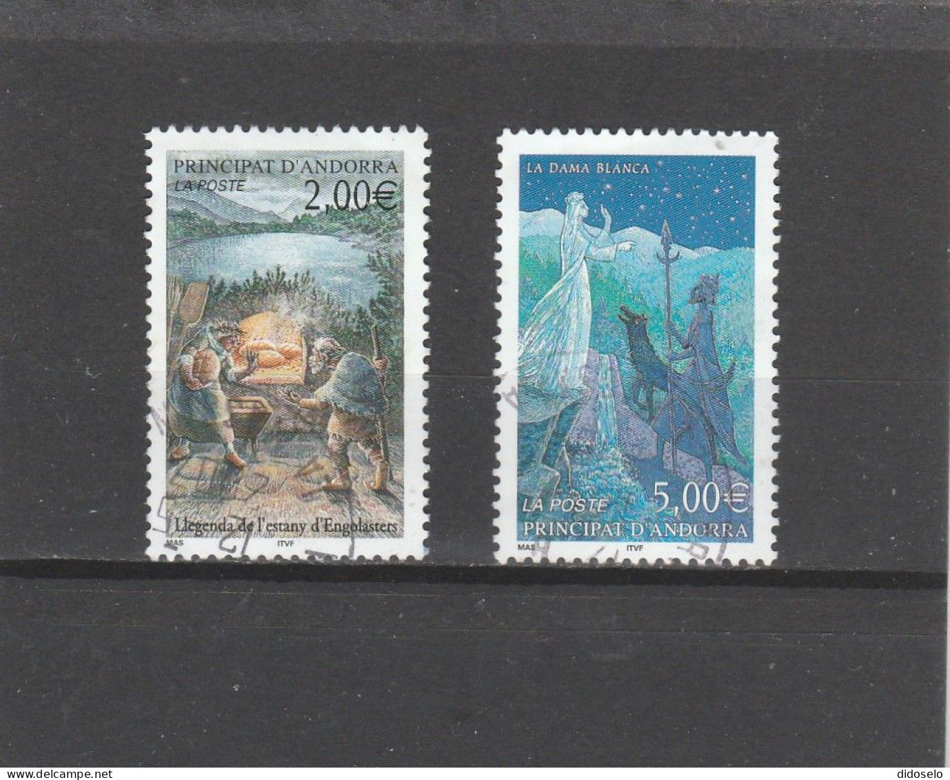 French Andorra - 2002 - Myths And Legends - Used Stsmps , Well Canceled - Used Stamps