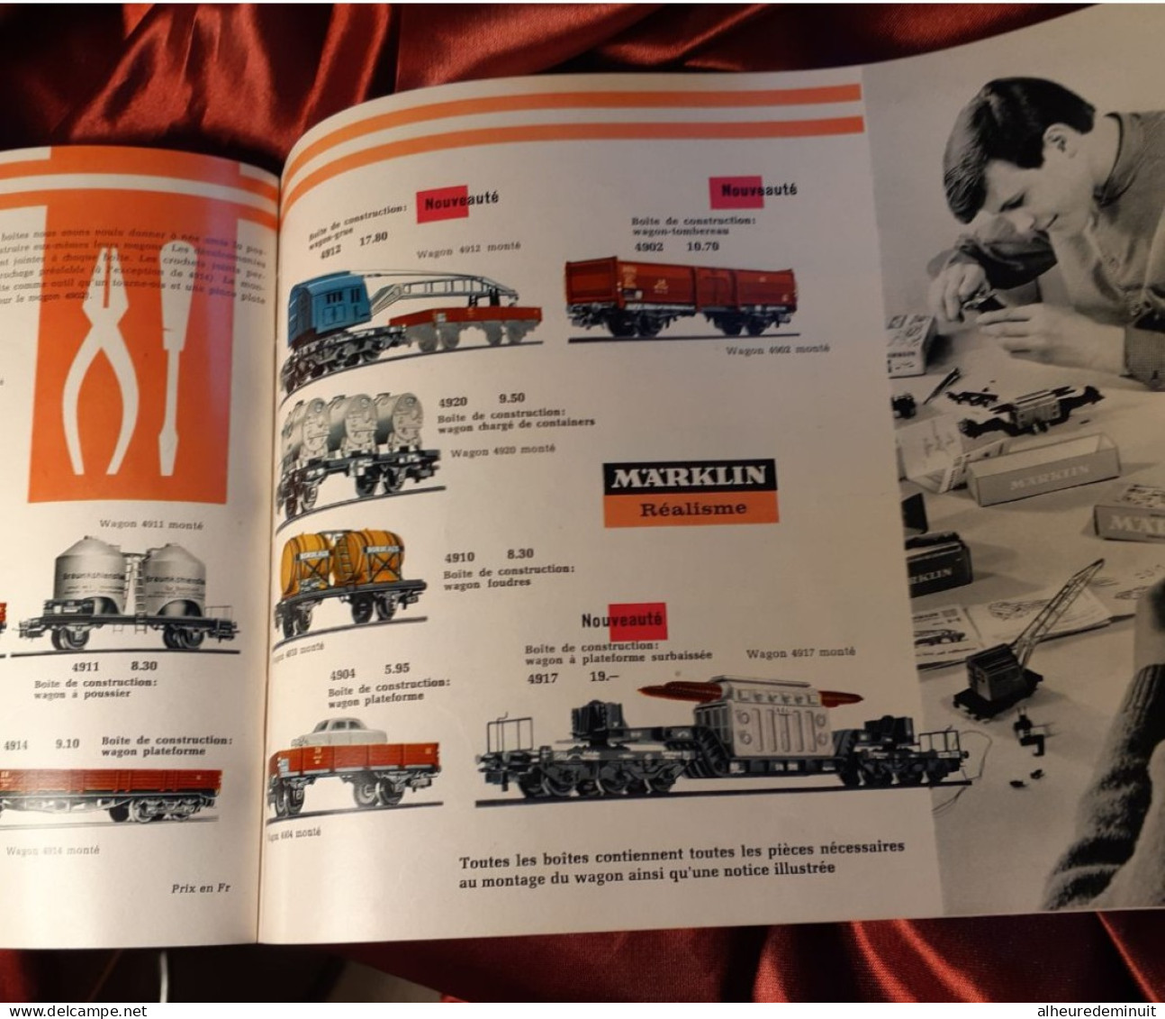 CATALOGUE TRAINS MARKLIN"1965-66"wagons maquettes"locomotives"transfo"trains"aiguillage"motrice"Trans Europ express"....