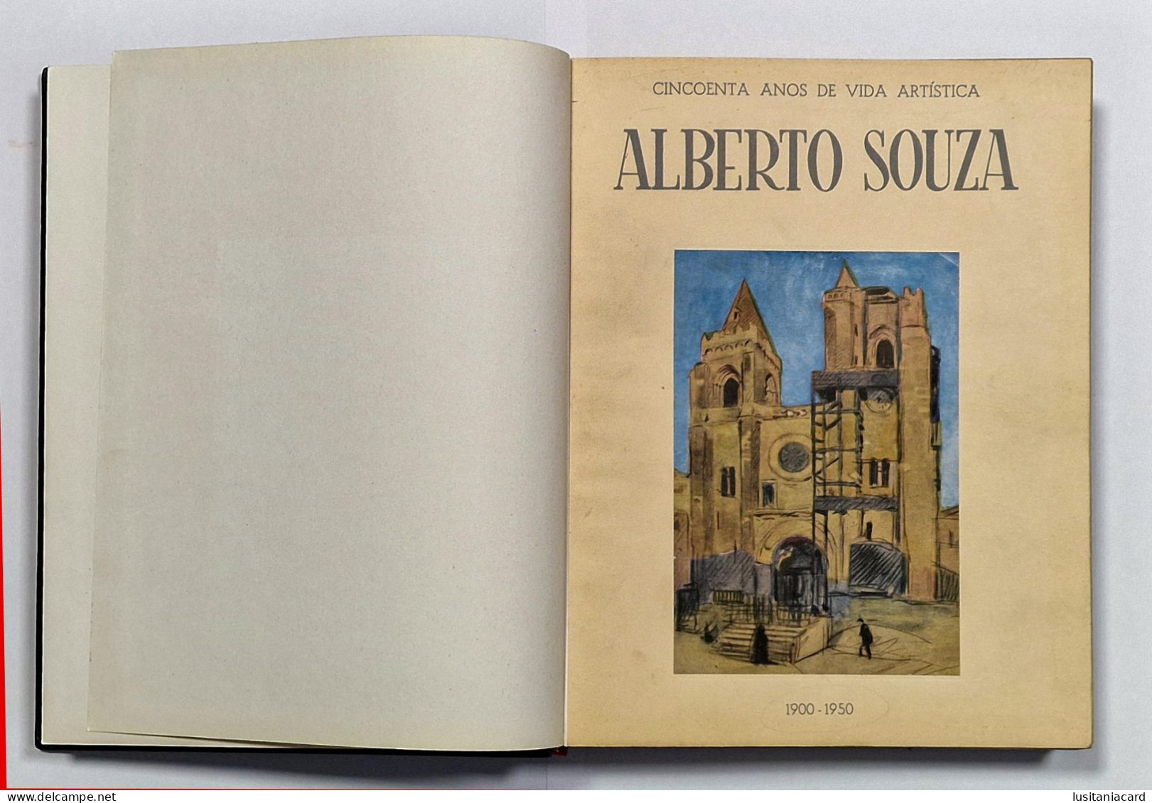 Alberto Souza - Cincoenta Anos De Vida ArtÍstica 1900-1950 ( Livro Com 2 VOLUMES)(RARO) - Livres Anciens