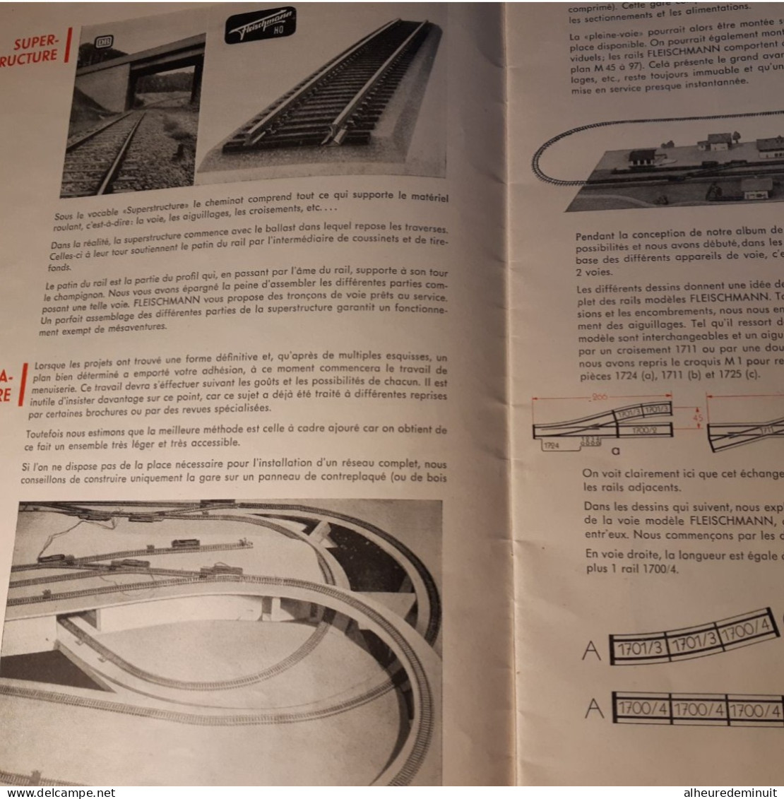 BROCHURE FLEISCHMANN-HO- POUR L'ALBUM M 3" wagons"locomotive Pacific"train express"chemin de fer"rail modèle inécrasable