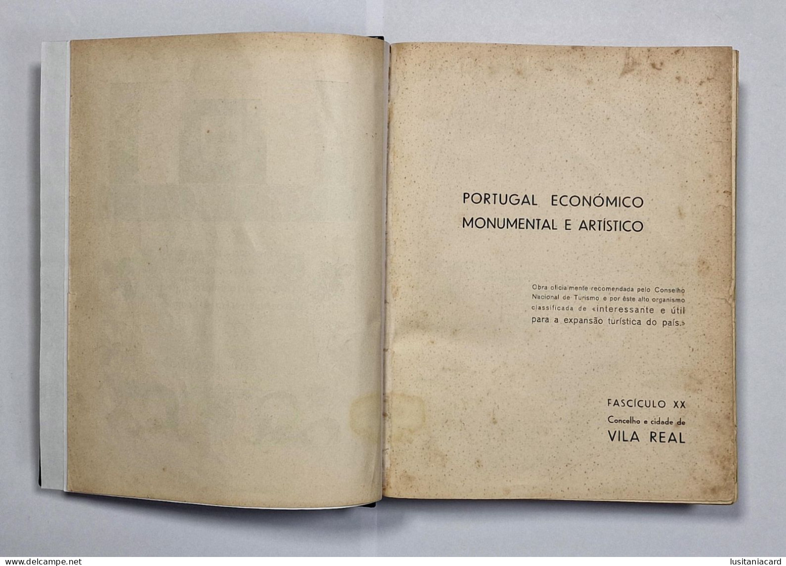 TRAS-OS-MONTES- Portugal  Economico Monumental E Artistico -Concelho E Cidade De Vila Real -  (RARO) - Livres Anciens