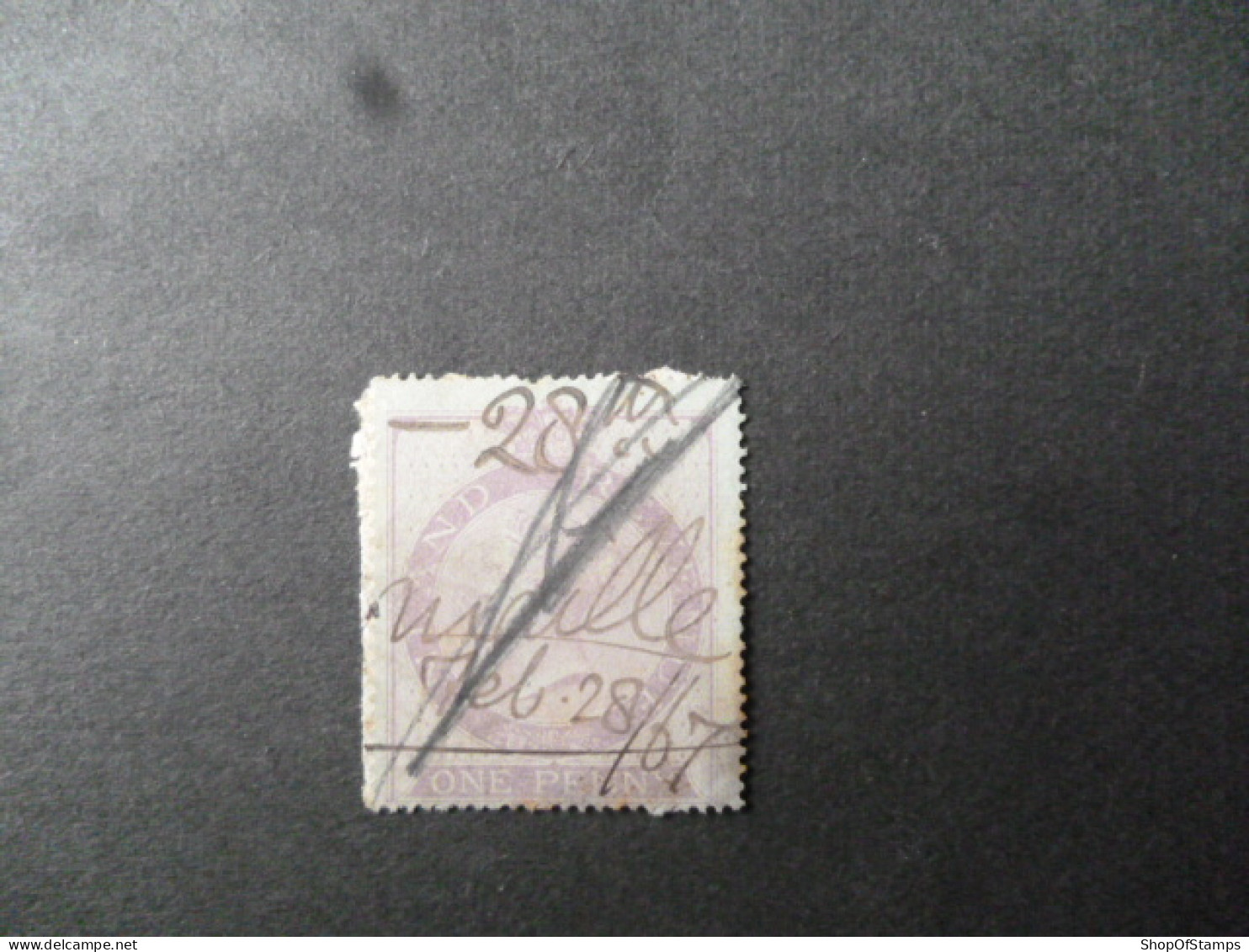 GREAT BRITAIN REVENUE USED DATE 1867 - Fiscale Zegels