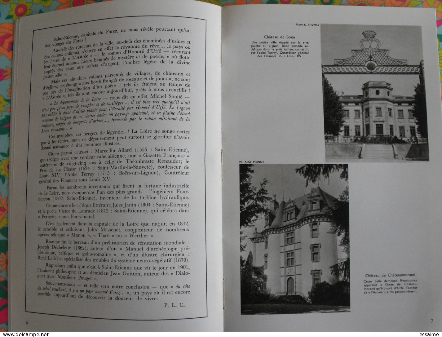 La France à Table N° 139. 1969. Loire.  Charlieu Ambierle Montbrisson Roanne Saint Rambert Bastie D'urfé. Gastronomie - Tourisme & Régions