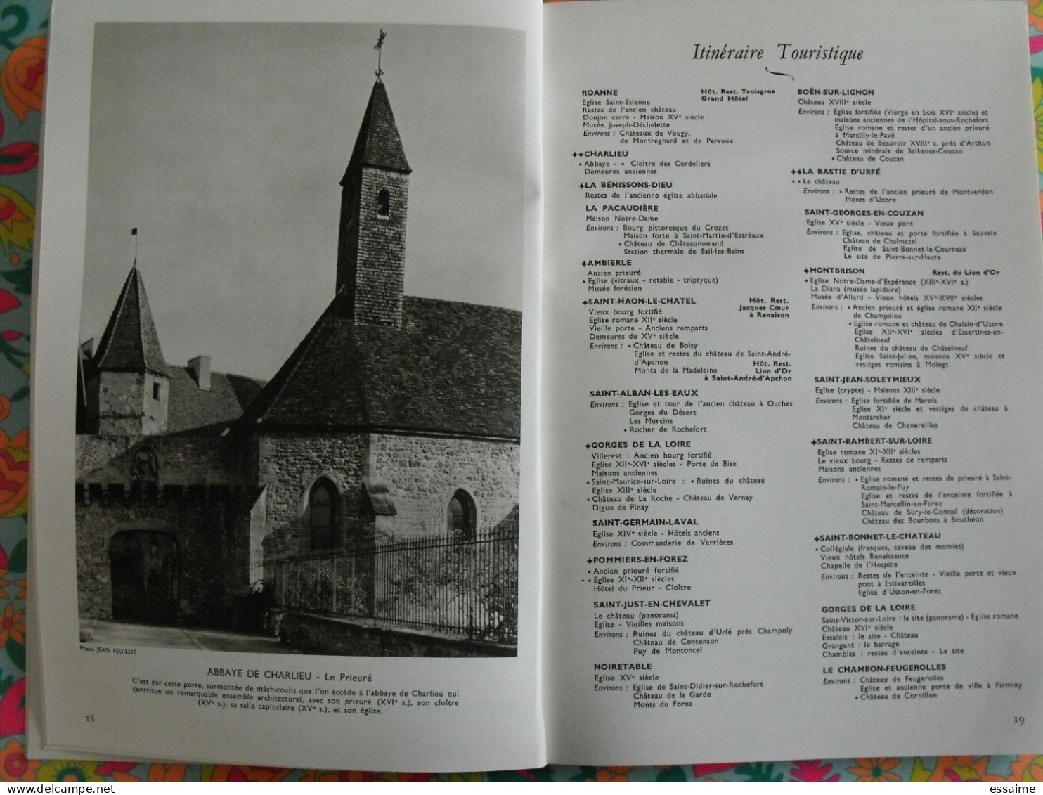 La France à table n° 139. 1969. Loire.  Charlieu ambierle montbrisson roanne saint rambert bastie d'urfé. gastronomie