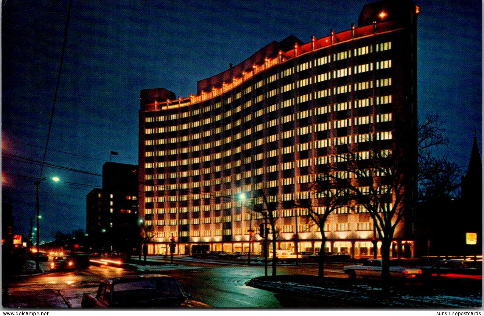 Canada Regina The Saskatchewan Power Building At Night - Regina