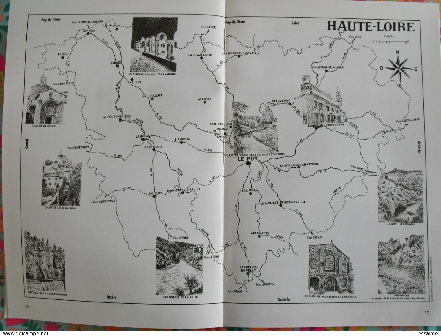 La France à table n° 138. 1969. Haute-Loire. lavaudieu le puy brioude blesle chaise-dieu auzon langeac. gastronomie