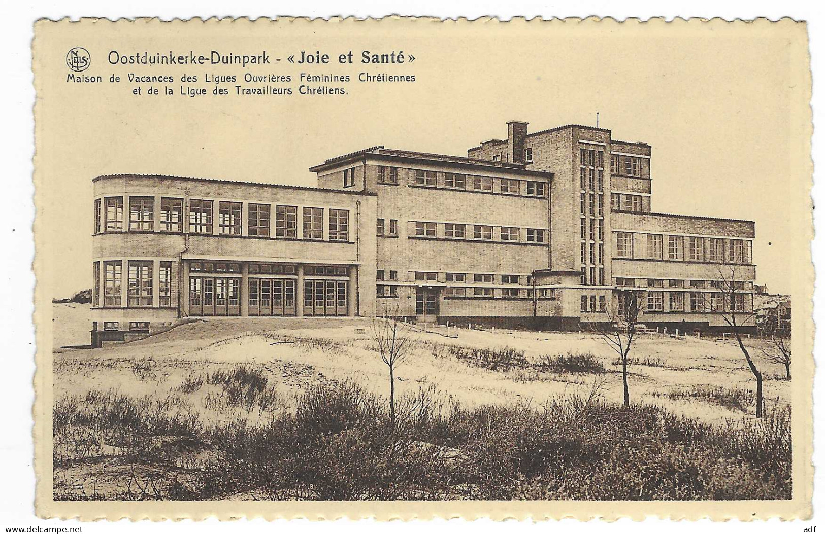 CPSM OOSTDUINKERKE - DUINPARK, JOIE ET SANTE, MAISON DE VACANCES DES LIGUES OUVRIERES FEMININES CHRETIENNES, BELGIQUE - Oostduinkerke