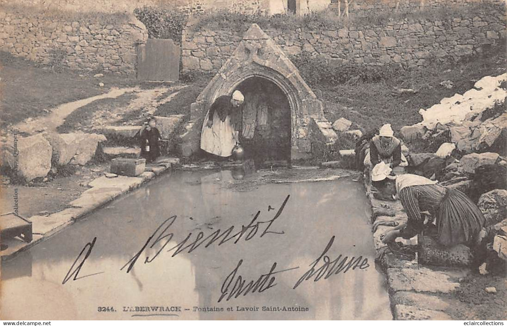 Landéda. L'Aberwrac'h      29       Fontaine Et Lavoir St Antoine      (voir Scan) - Sonstige & Ohne Zuordnung