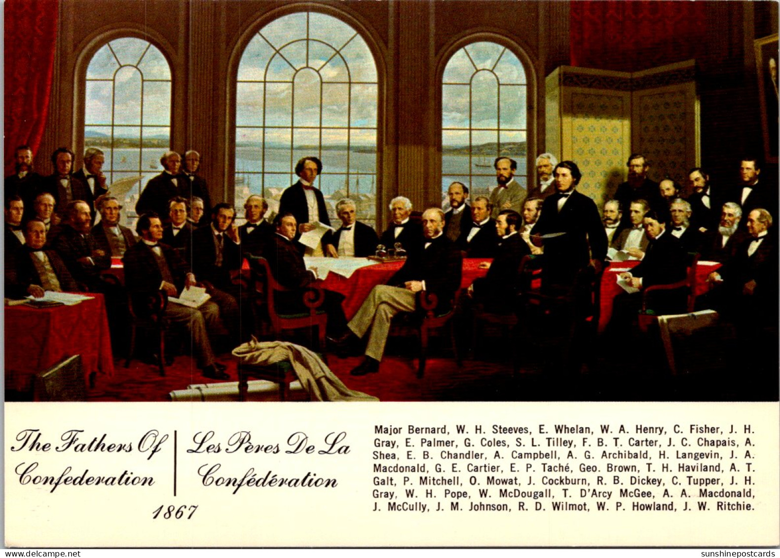 Canada The Fathers Of The Confederation 1867 - Moderne Ansichtskarten