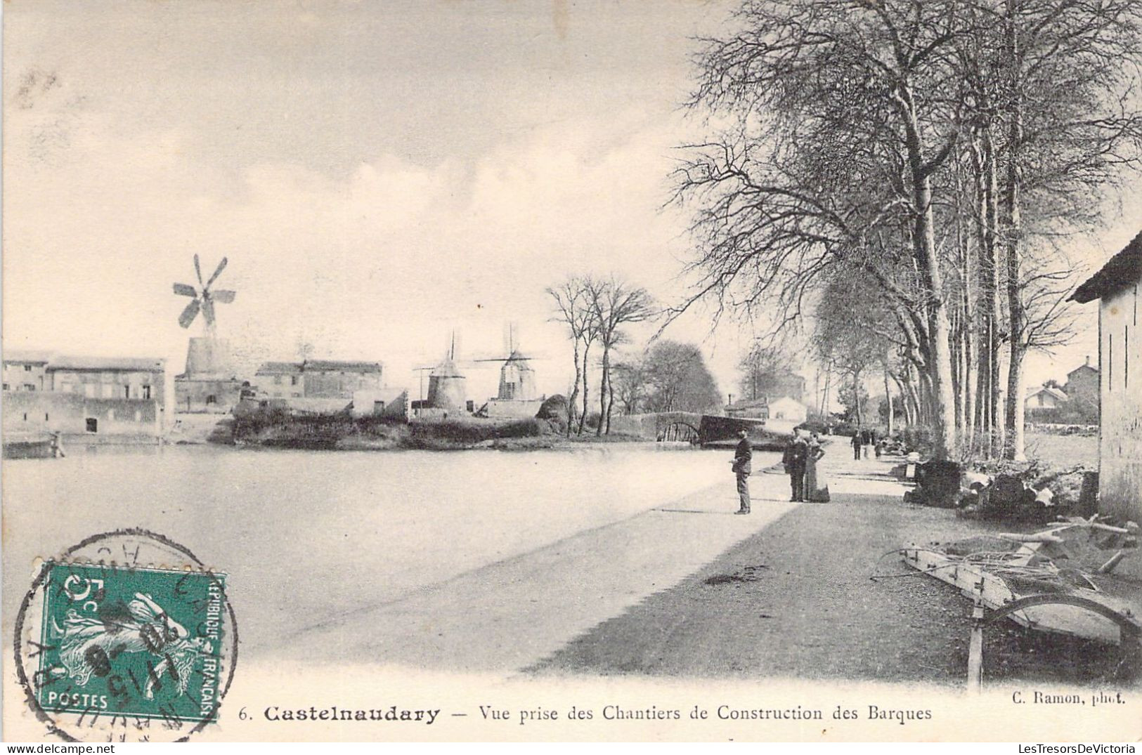 FRANCE - 11 - CASTELNAUDARY - Vue Prise Des Chantiers De Construction Des Barques - Carte Postale Ancienne - Castelnaudary