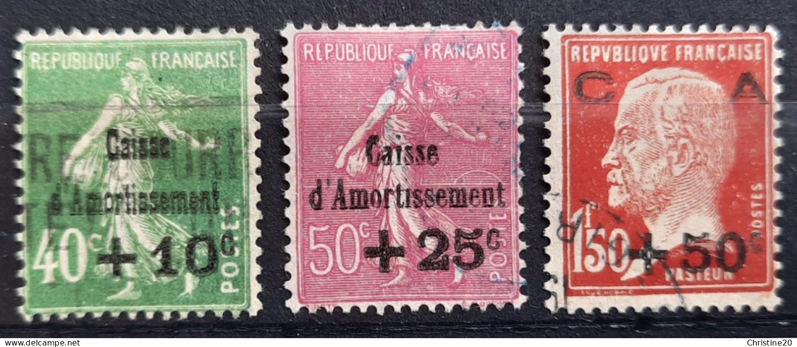 France 1929 Année Complète N°253/55 Ob TB Cote 112€ - ....-1939