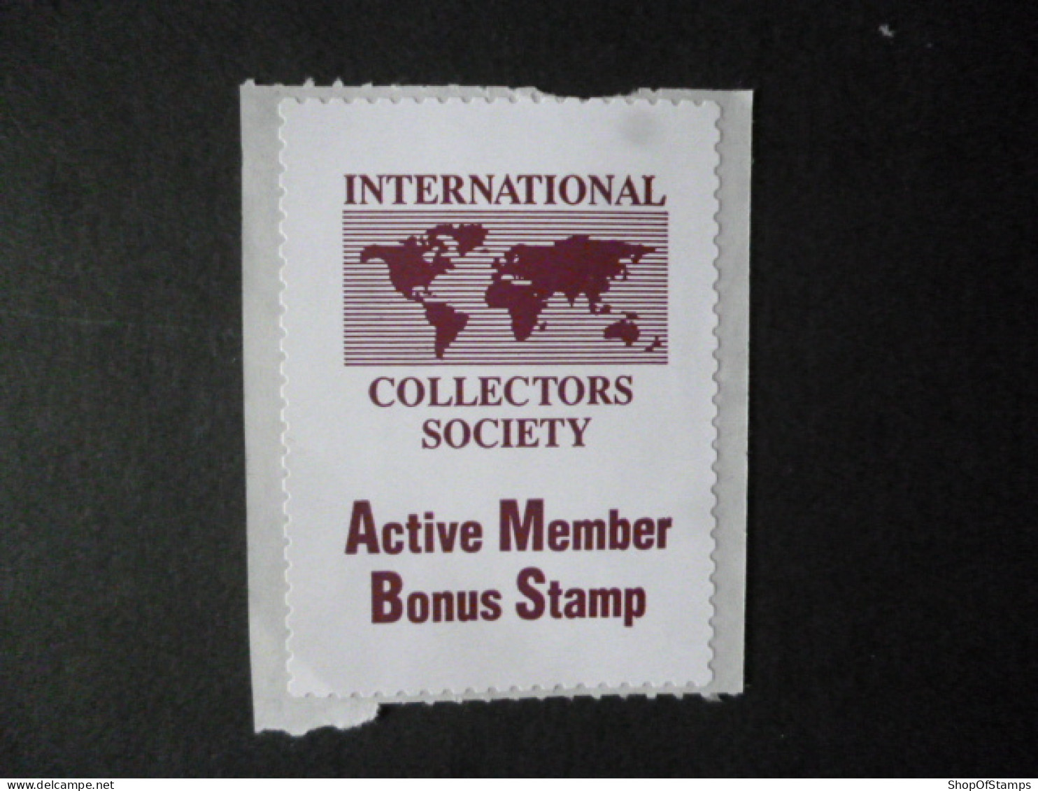 CINDRELLA STAMP INTERNATIONAL STAMP SOCIETY, ACTIVE MEMBER BONUS STAMP - Cinderellas