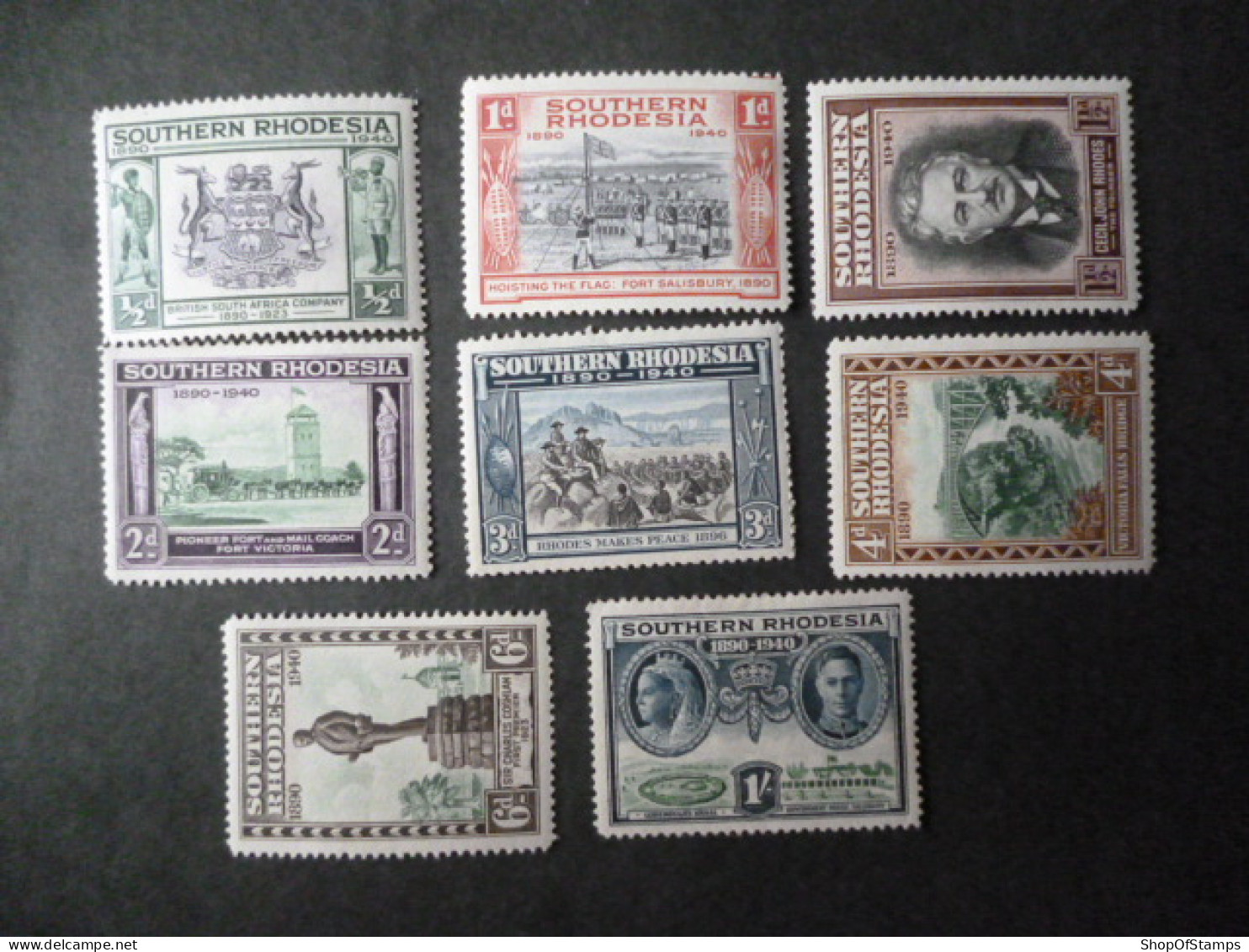 SOTHERN RHODESIA SG 53-60 - Southern Rhodesia (...-1964)