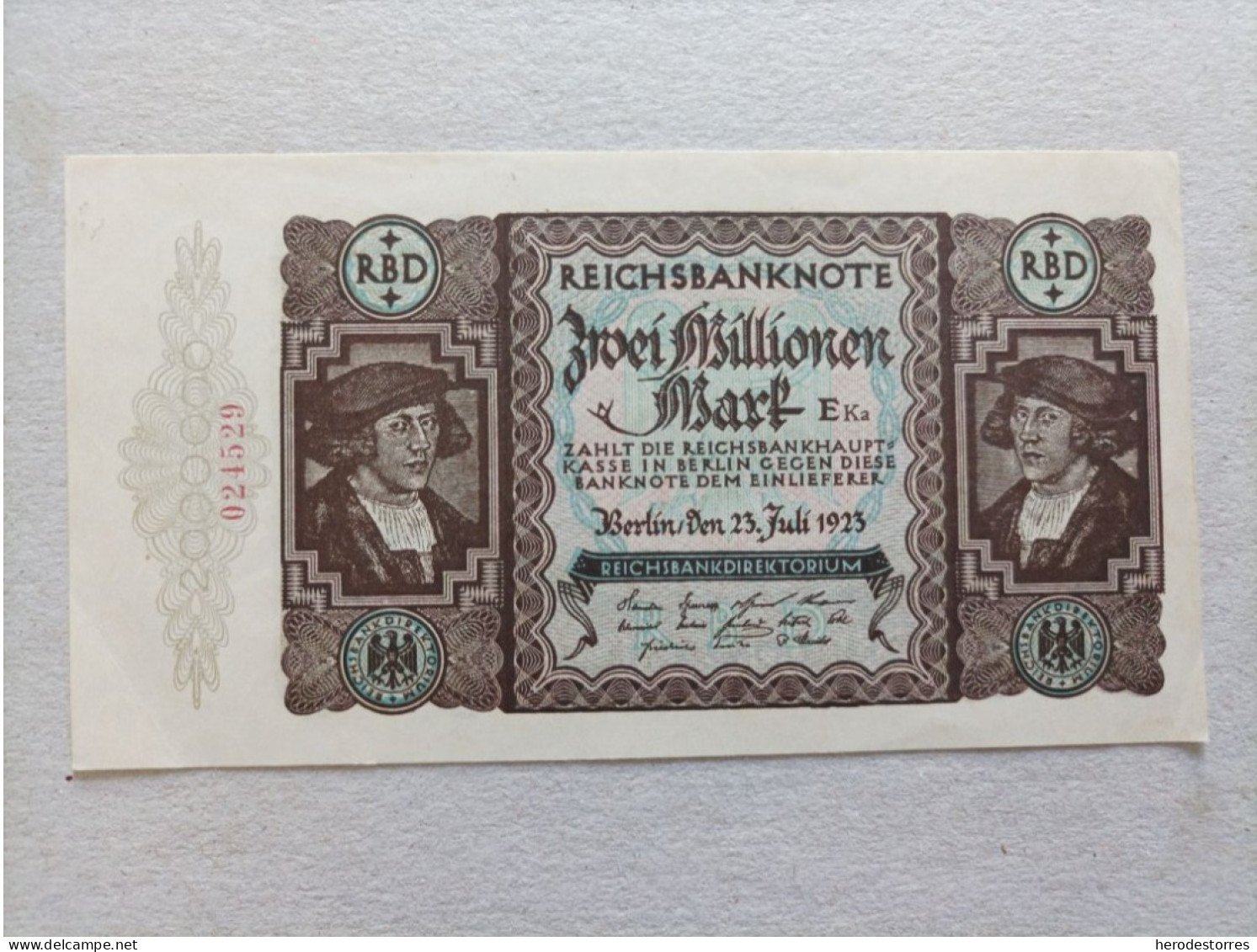 Billete De Alemania De 2000000 Mark, Año 1923, AUNC - 2 Millionen Mark