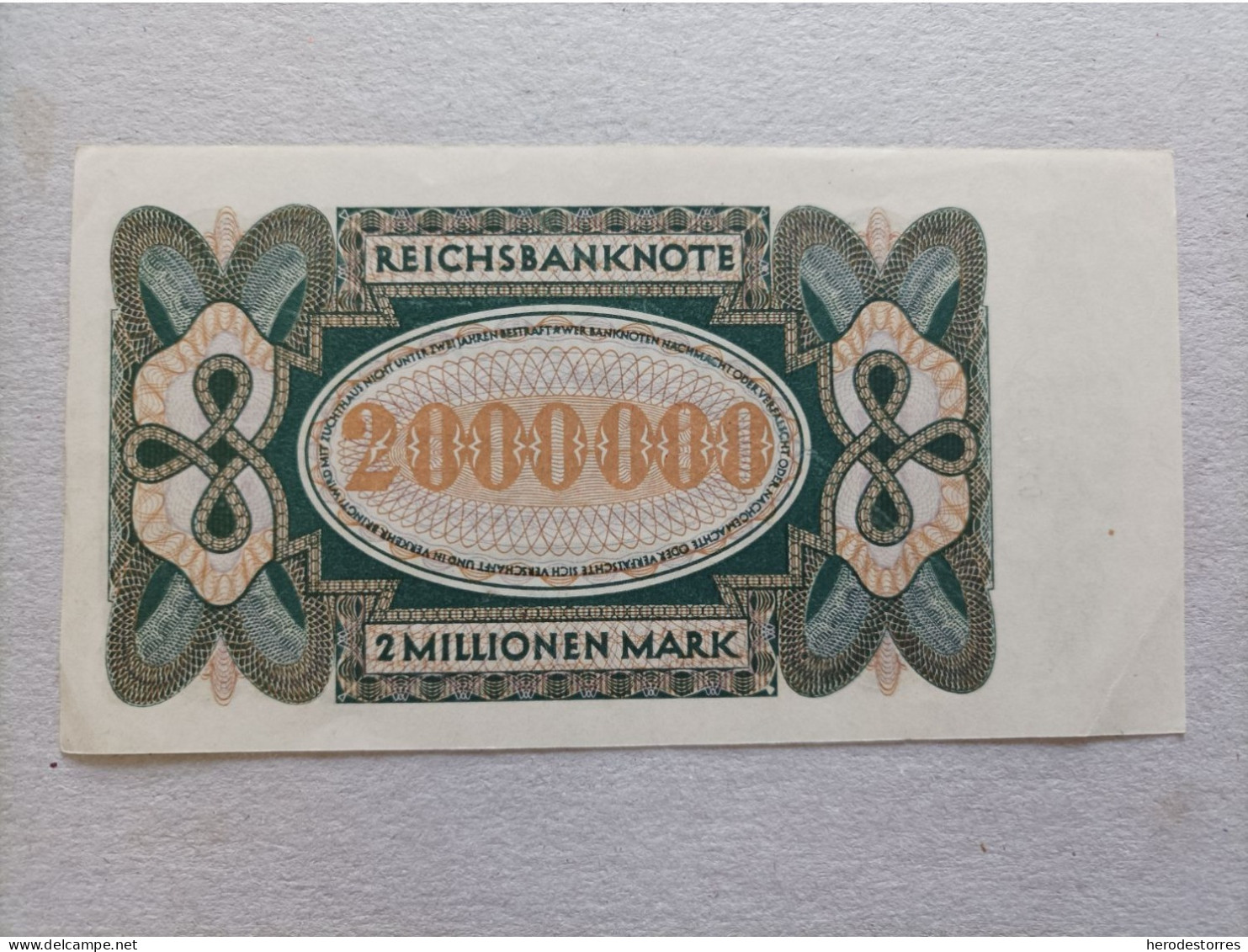 Billete De Alemania De 2000000 Mark, Año 1923, AUNC - 2 Millionen Mark