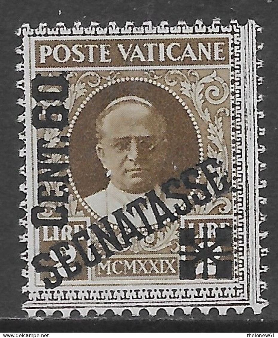 Vaticano Vatican 1931 Segnatasse Conciliazione Soprastampato C60 Su L2 Sa N.S5 Nuovo MH * - Portomarken