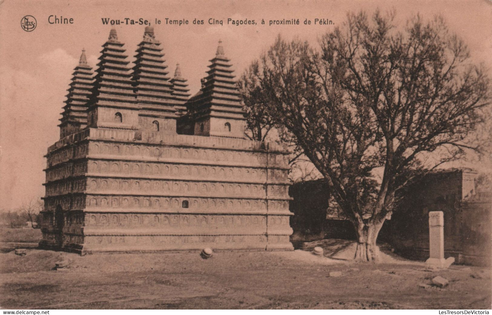 CHINE - Wou Ta Se Le Temple Des Cinq Pagodes A Proximité De Pekin - Carte Postale Ancienne - - China