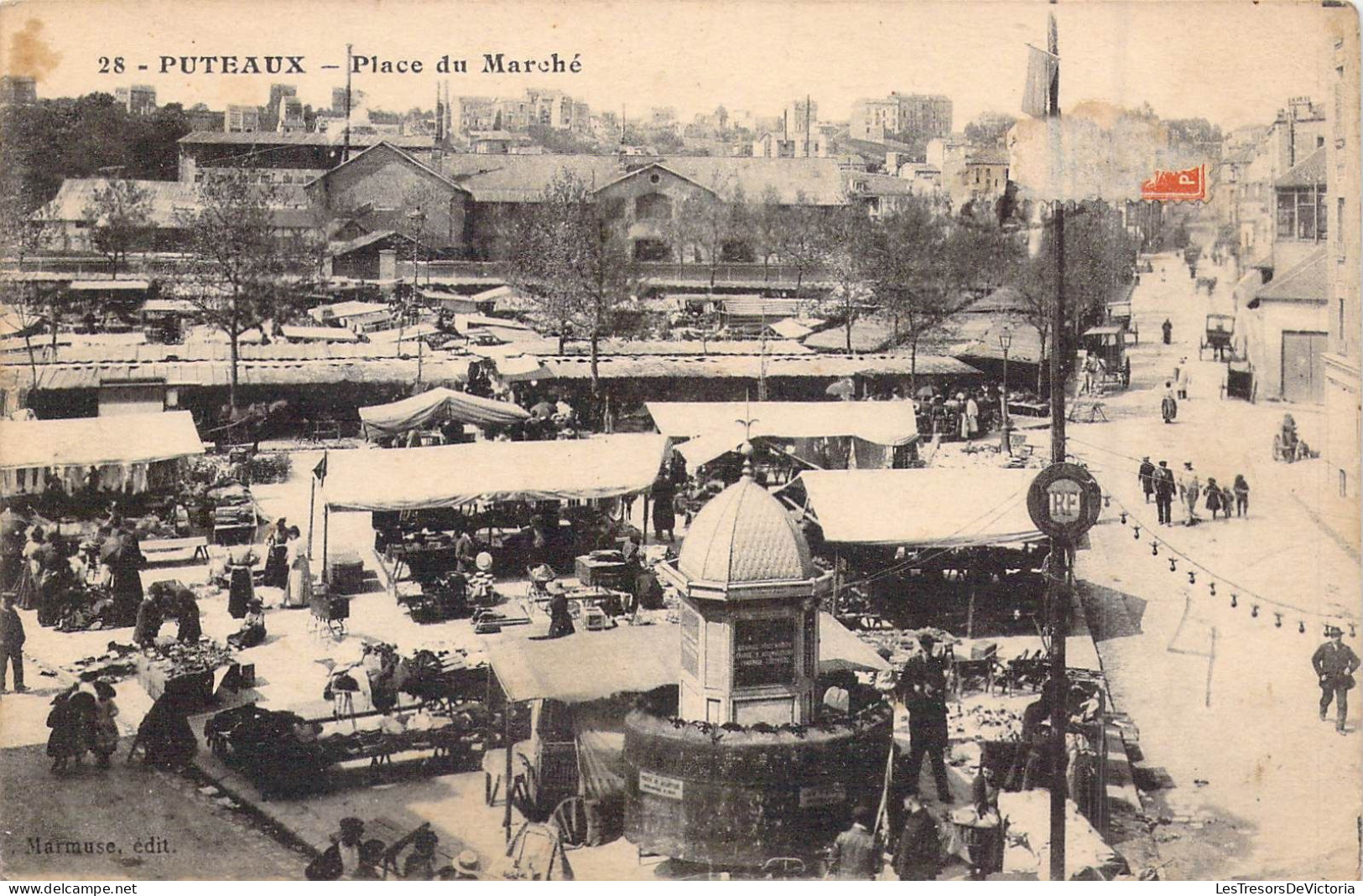 FRANCE - 92 - Puteaux - Place Du Marché - Carte Postale Ancienne - Puteaux